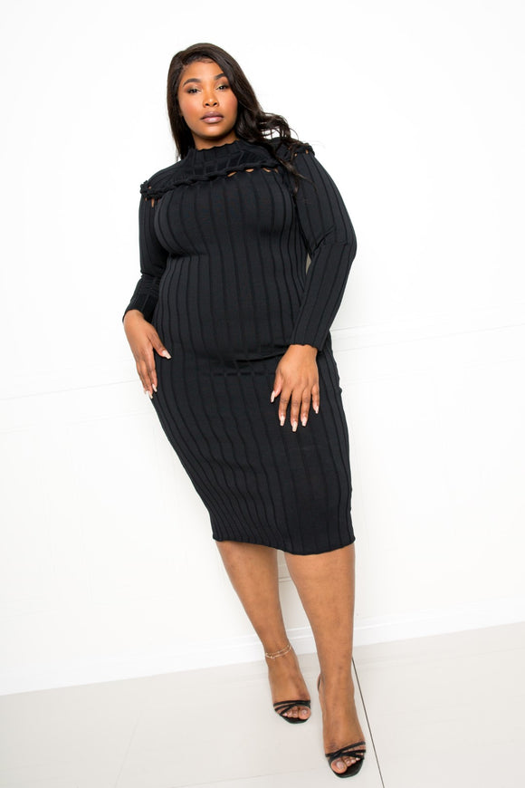 Bodycon Sweater Dress With Knot Detail – 808 Infinity Boutique