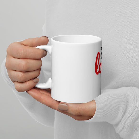 White Do What You Love mug
